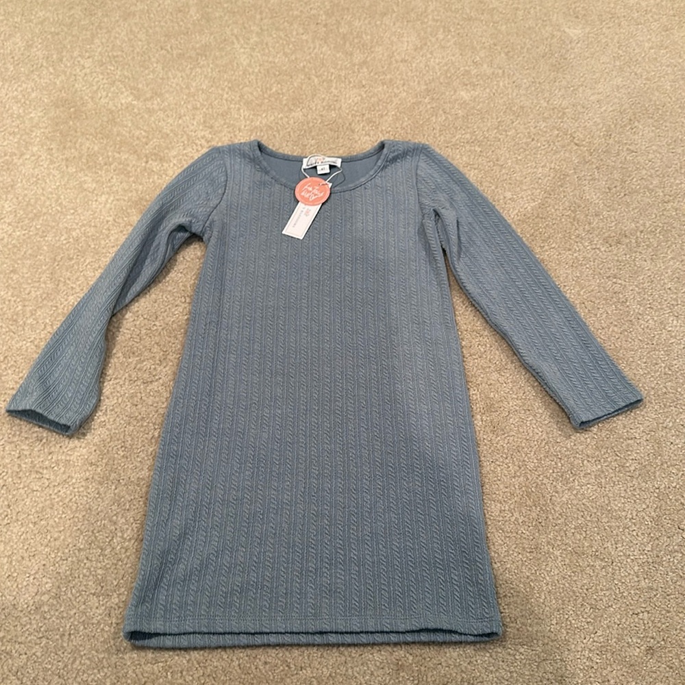 Bailey’s blossom blue ribbed dress